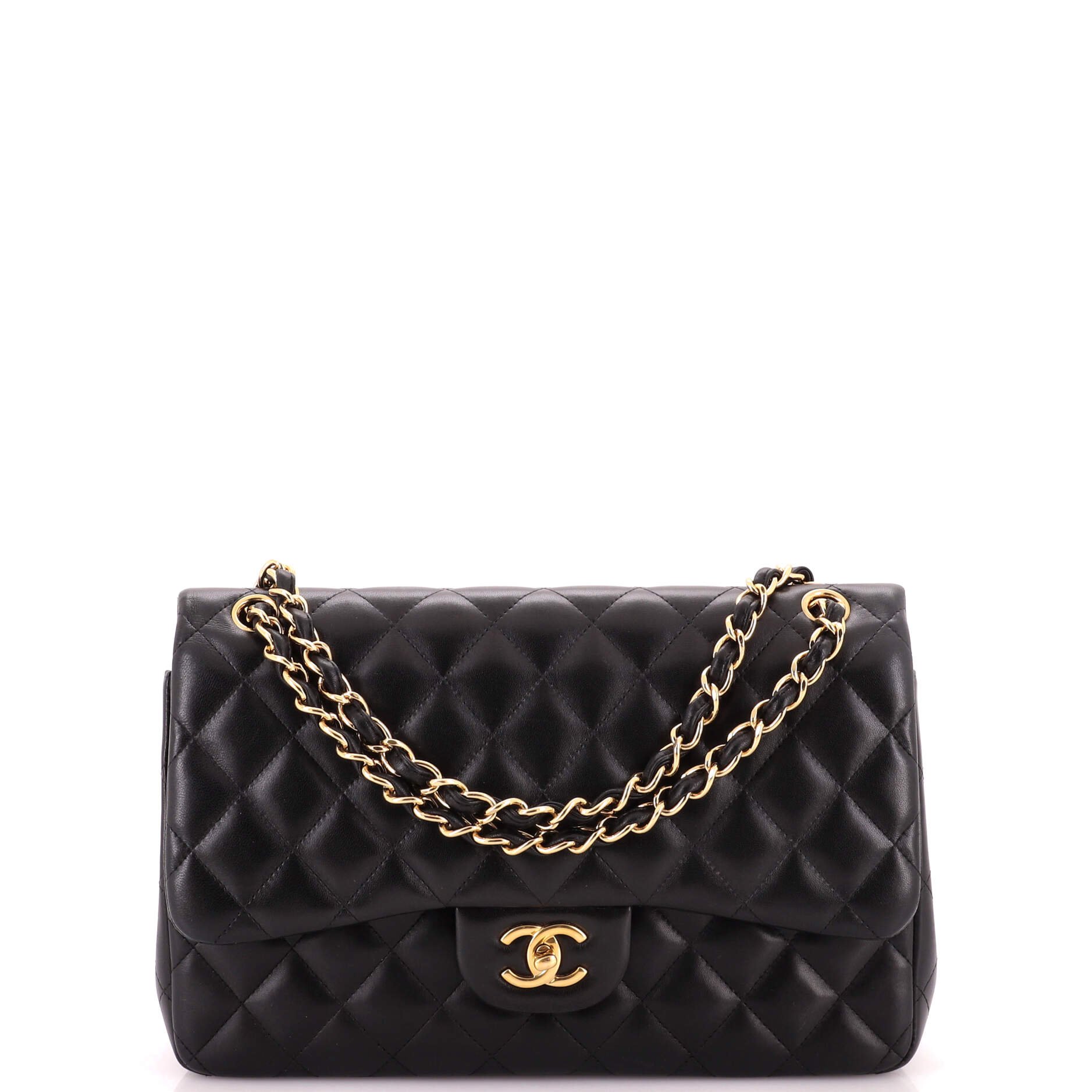 Classic Double Flap Bag Quilted Lambskin Jumbo
