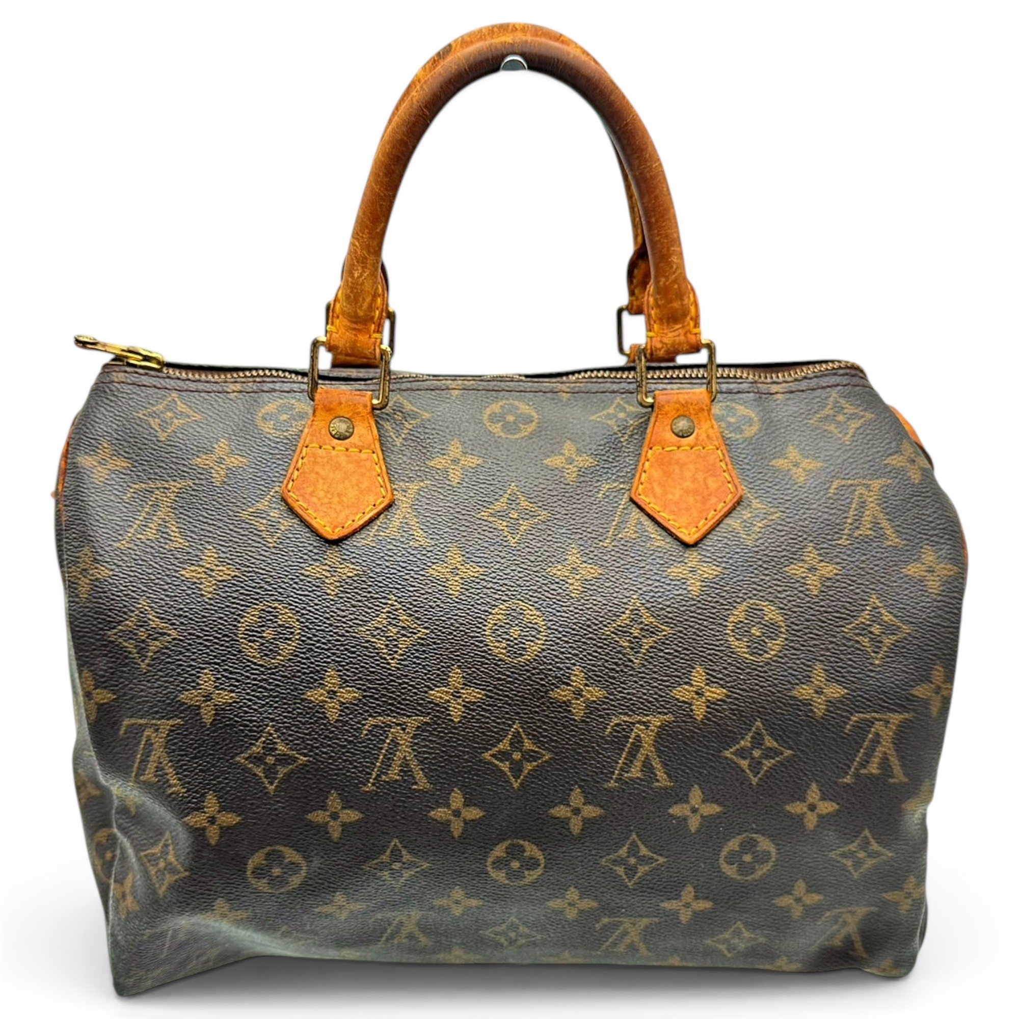 Speedy leather handbag
