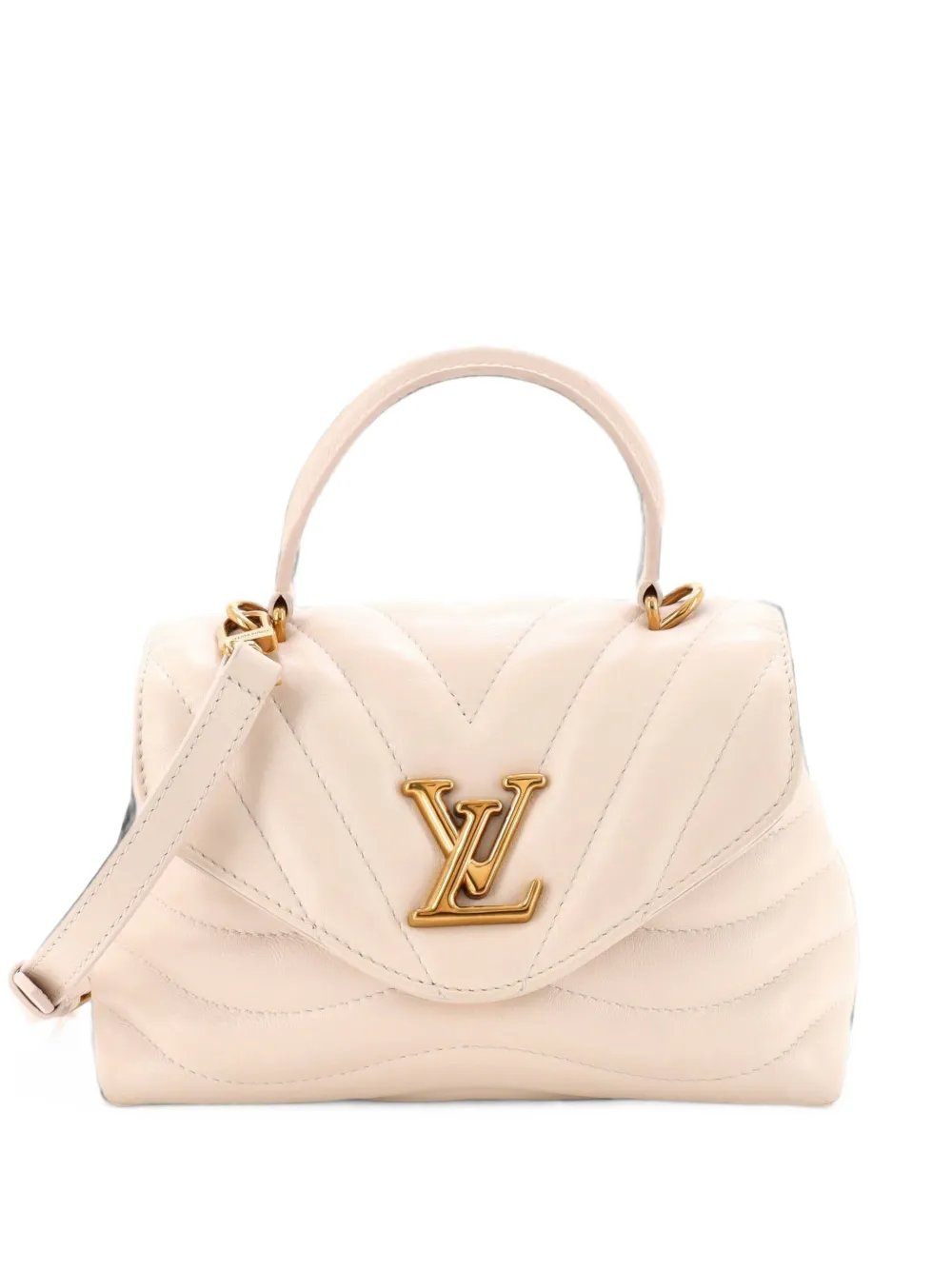 New Wave Hold Me Top Handle Bag Quilted Leather satchel