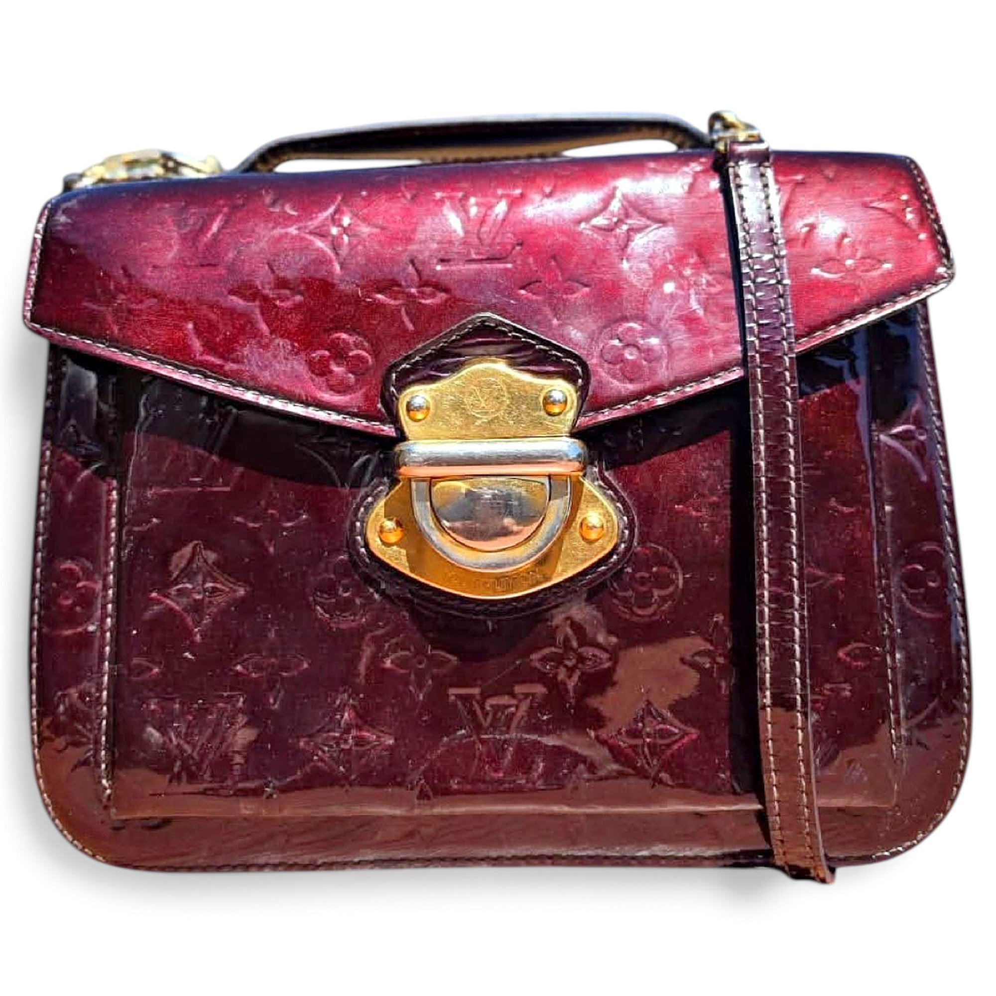 Spring street patent leather handbag