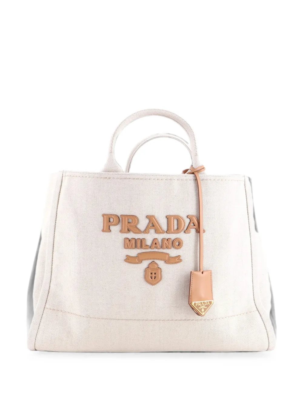 Logo Linen Blend Large tote bag