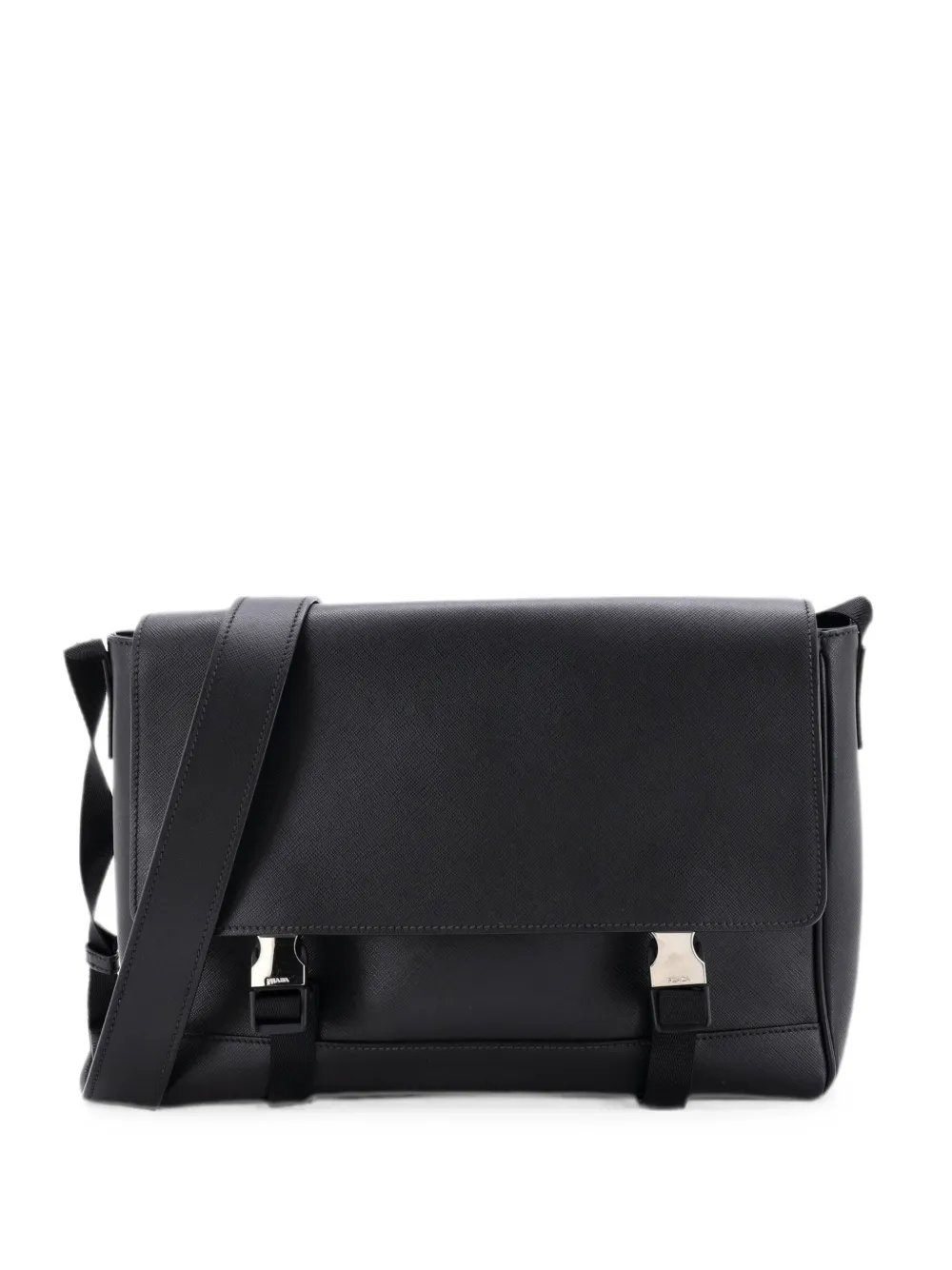 Buckle Messenger Bag Saffiano Leather Large crossbody bag