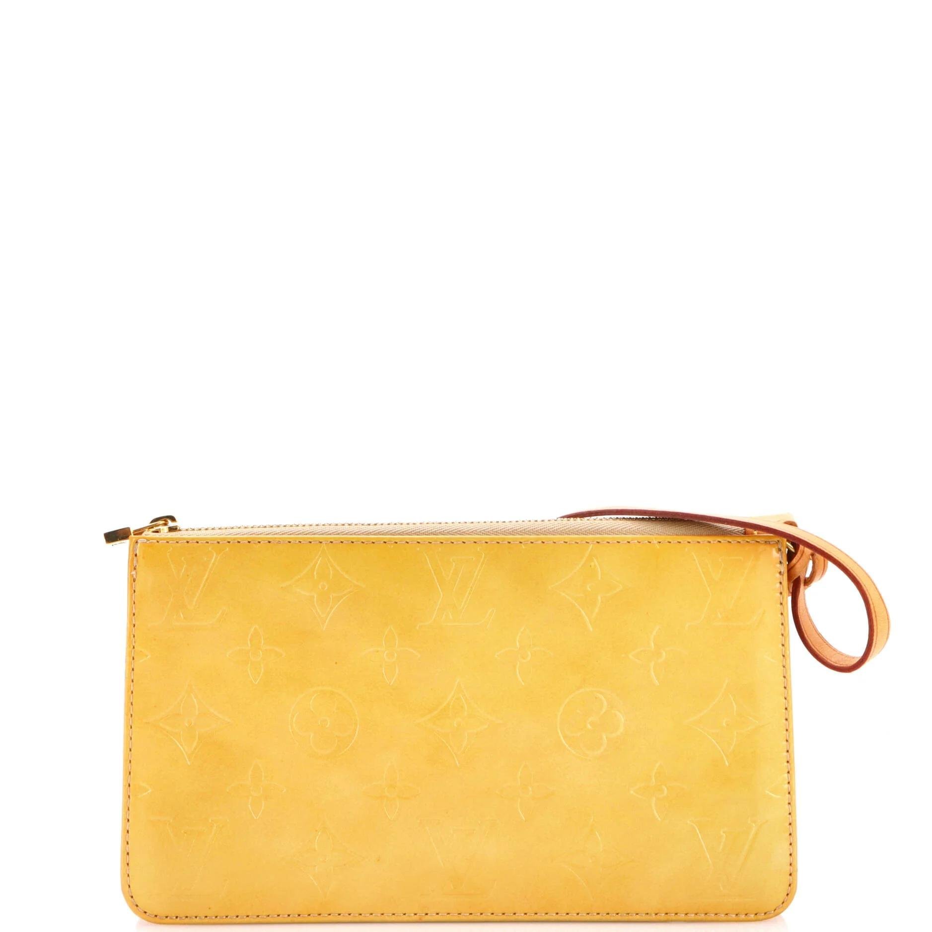 Patent leather clutch bag