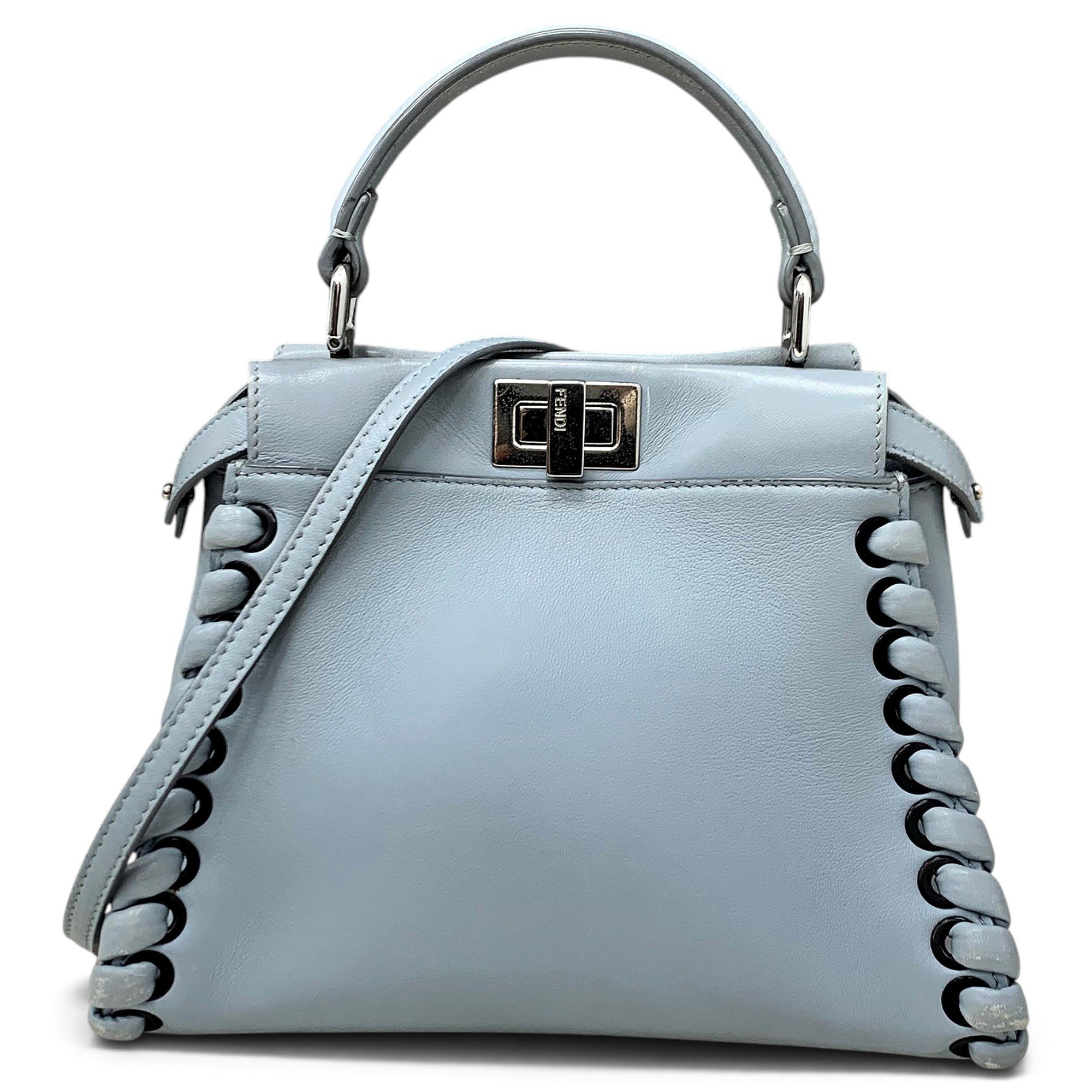 Peekaboo leather handbag