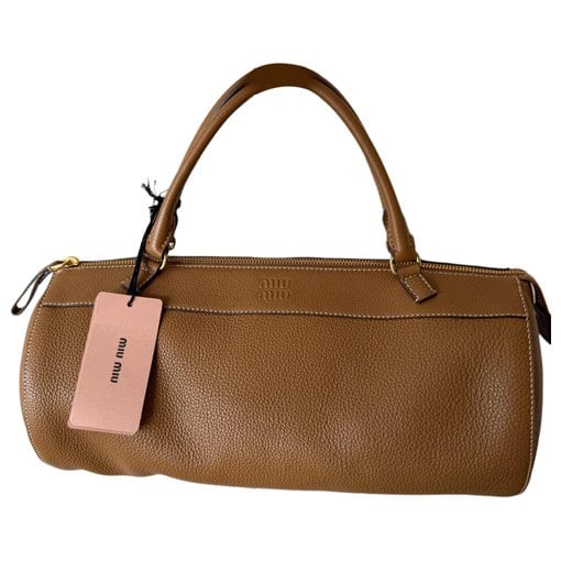 Leather bowling bag
