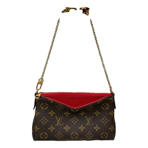 Leather clutch bag