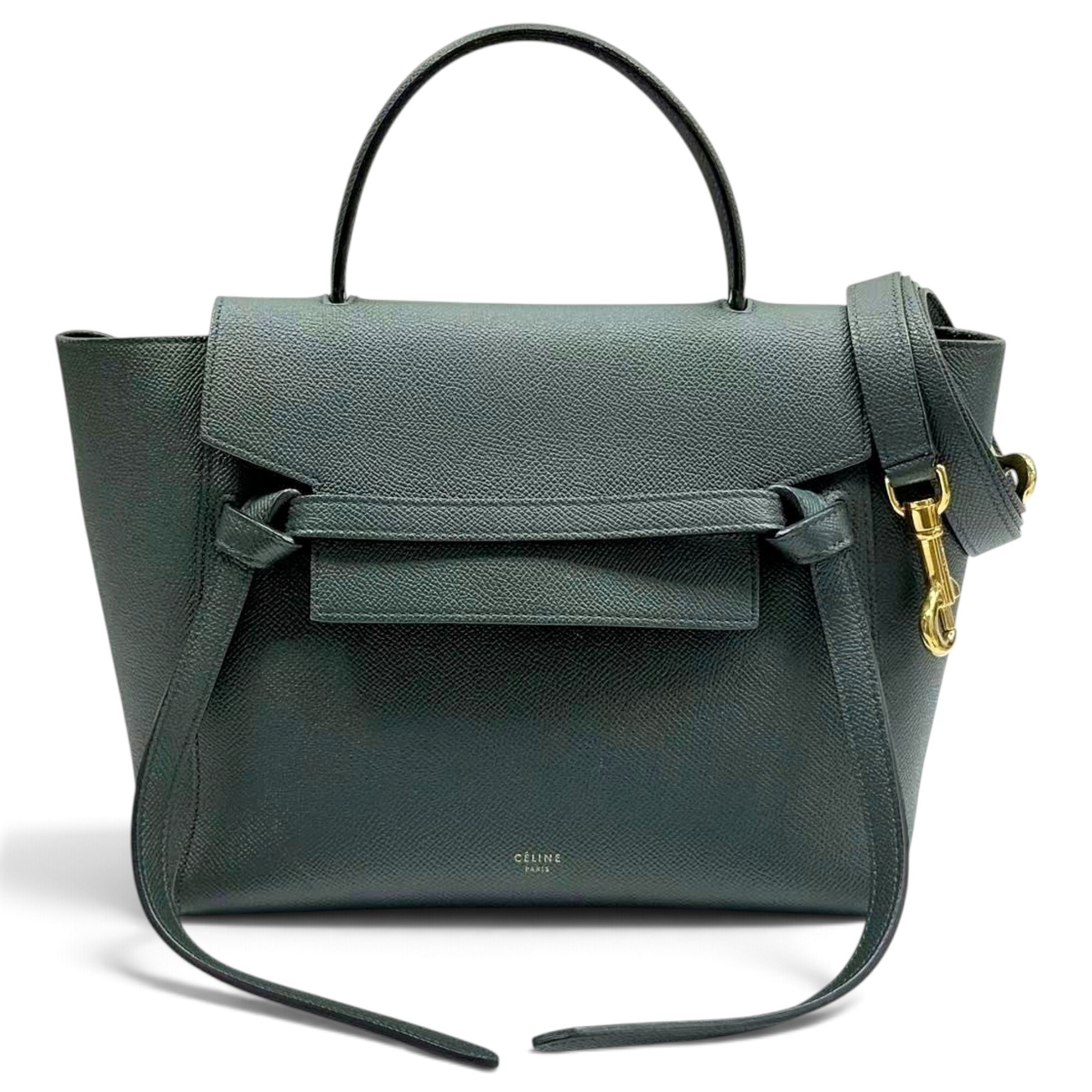 Belt leather handbag