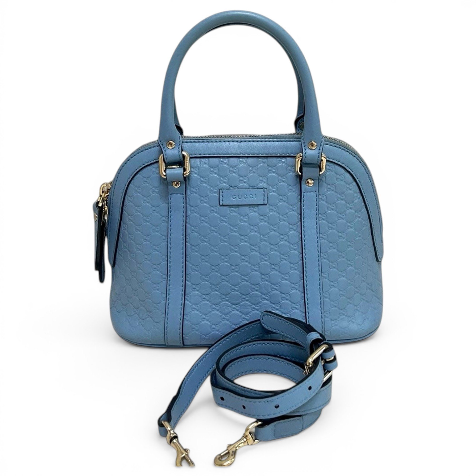 Dôme leather handbag