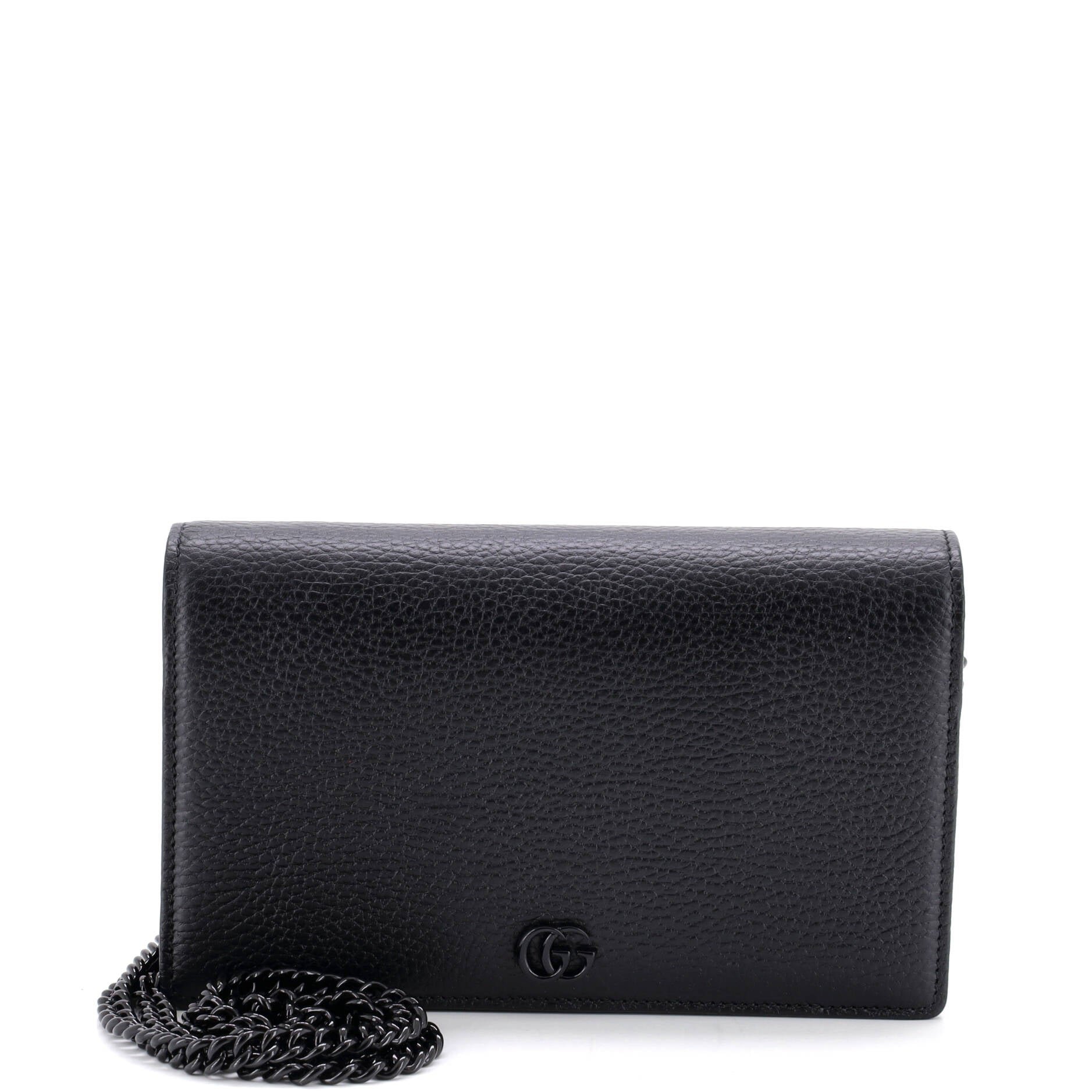 Petite GG Marmont Chain Wallet Leather Mini