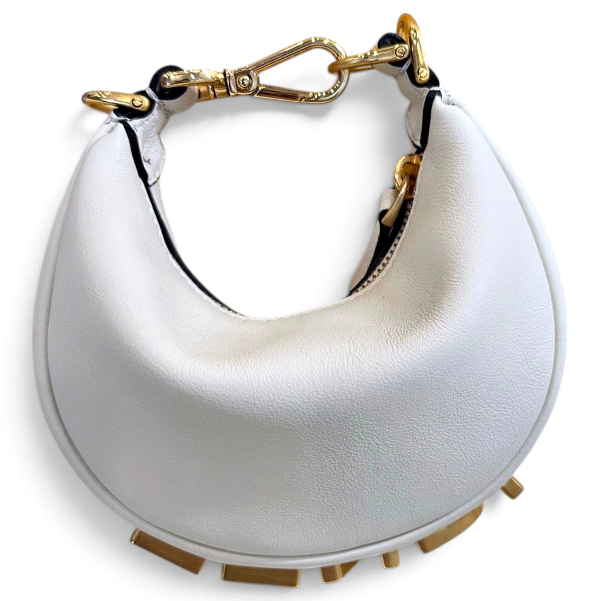Fendigraphy leather handbag