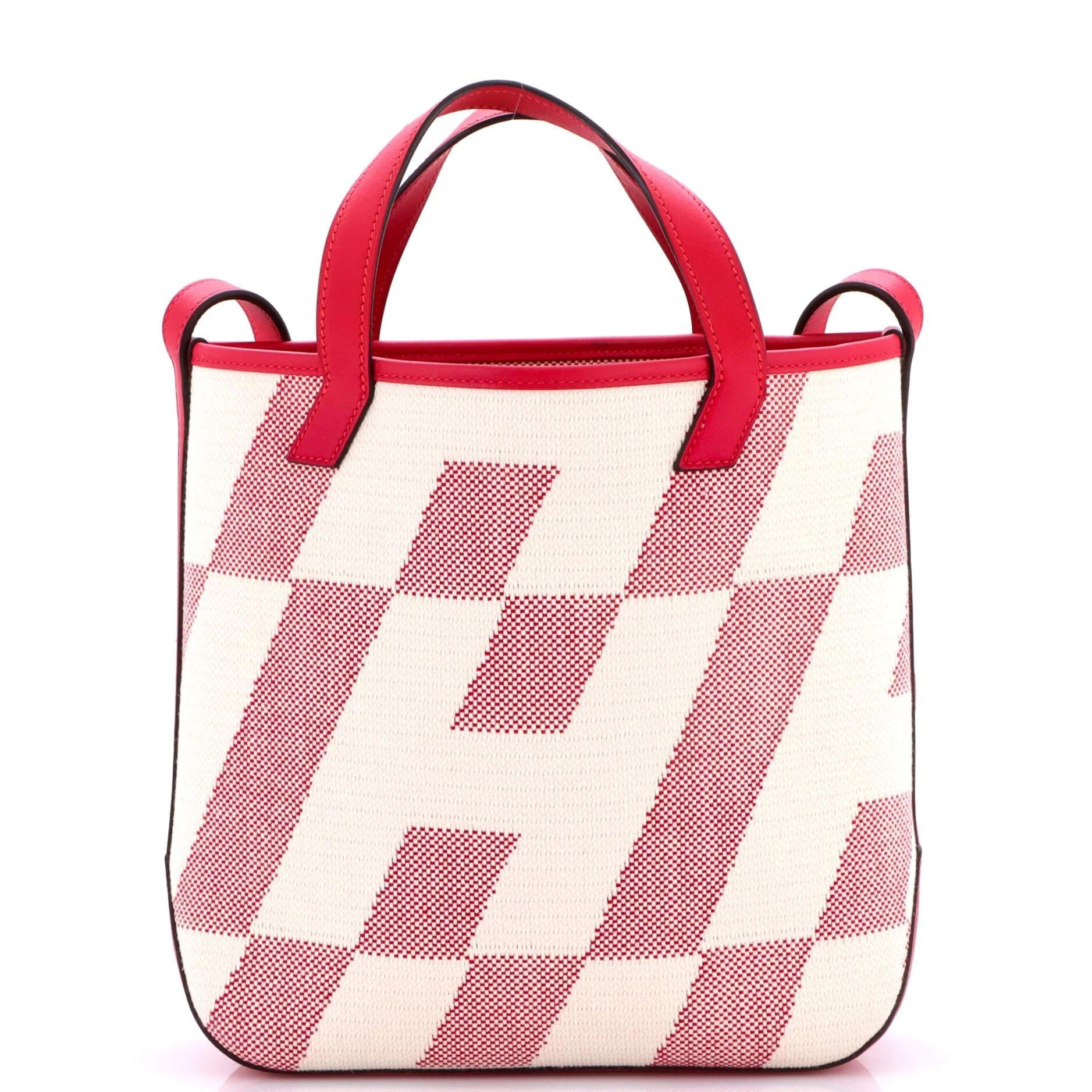 Hermes Cabas H En Biais Handbag Pink 2021