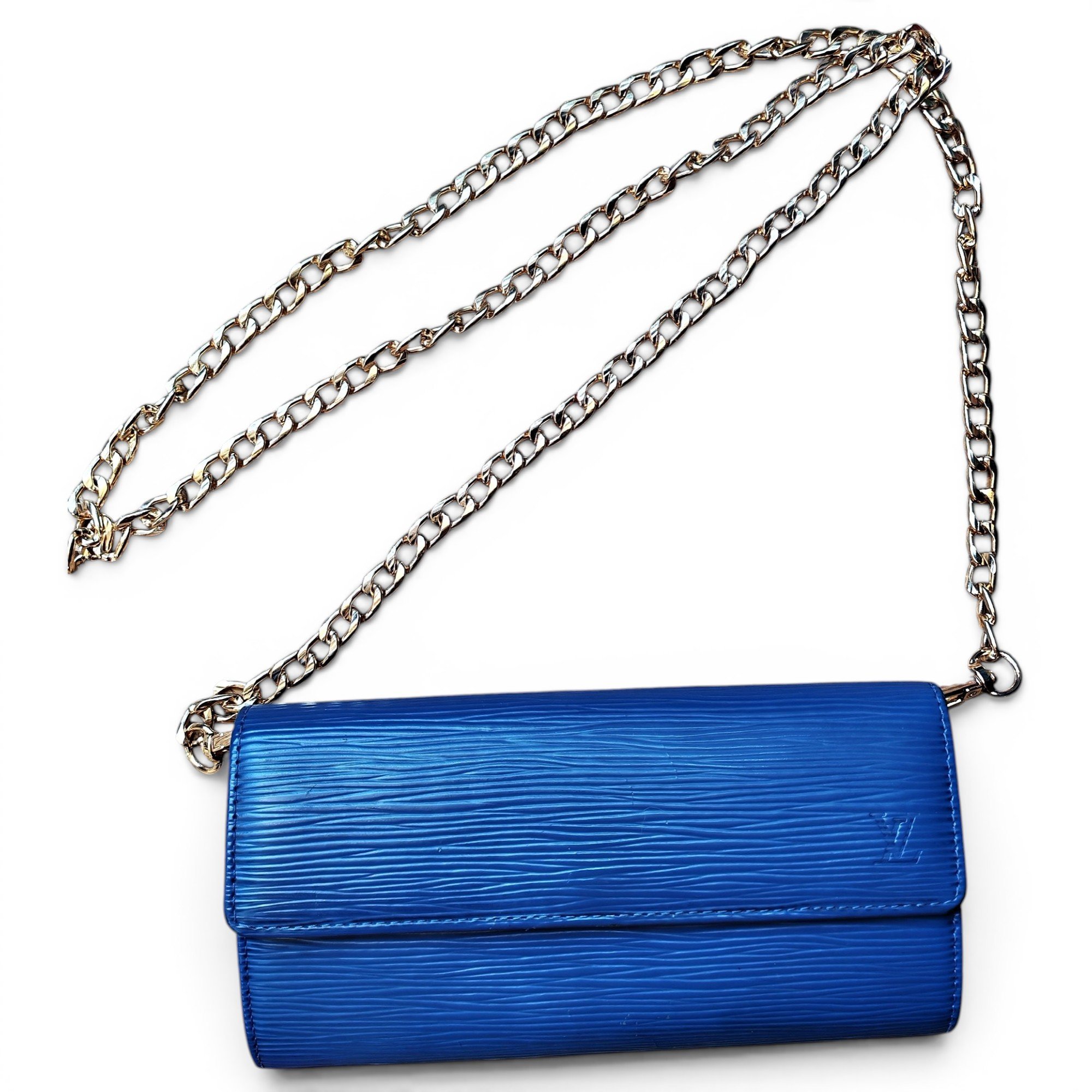 Leather clutch bag