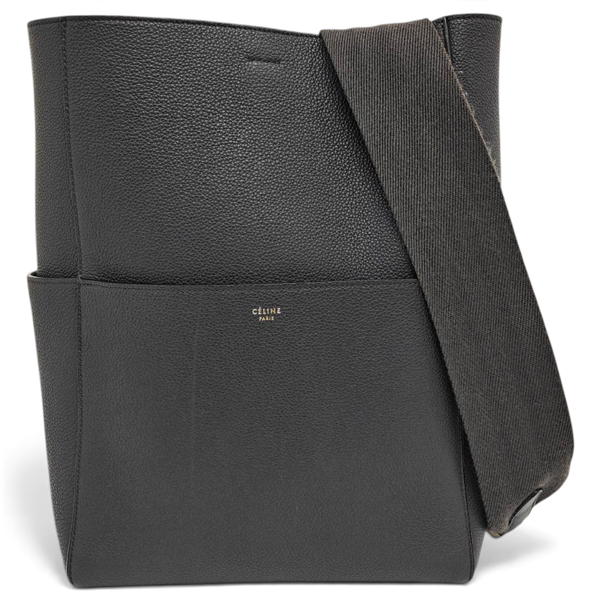 Seau Sangle leather handbag