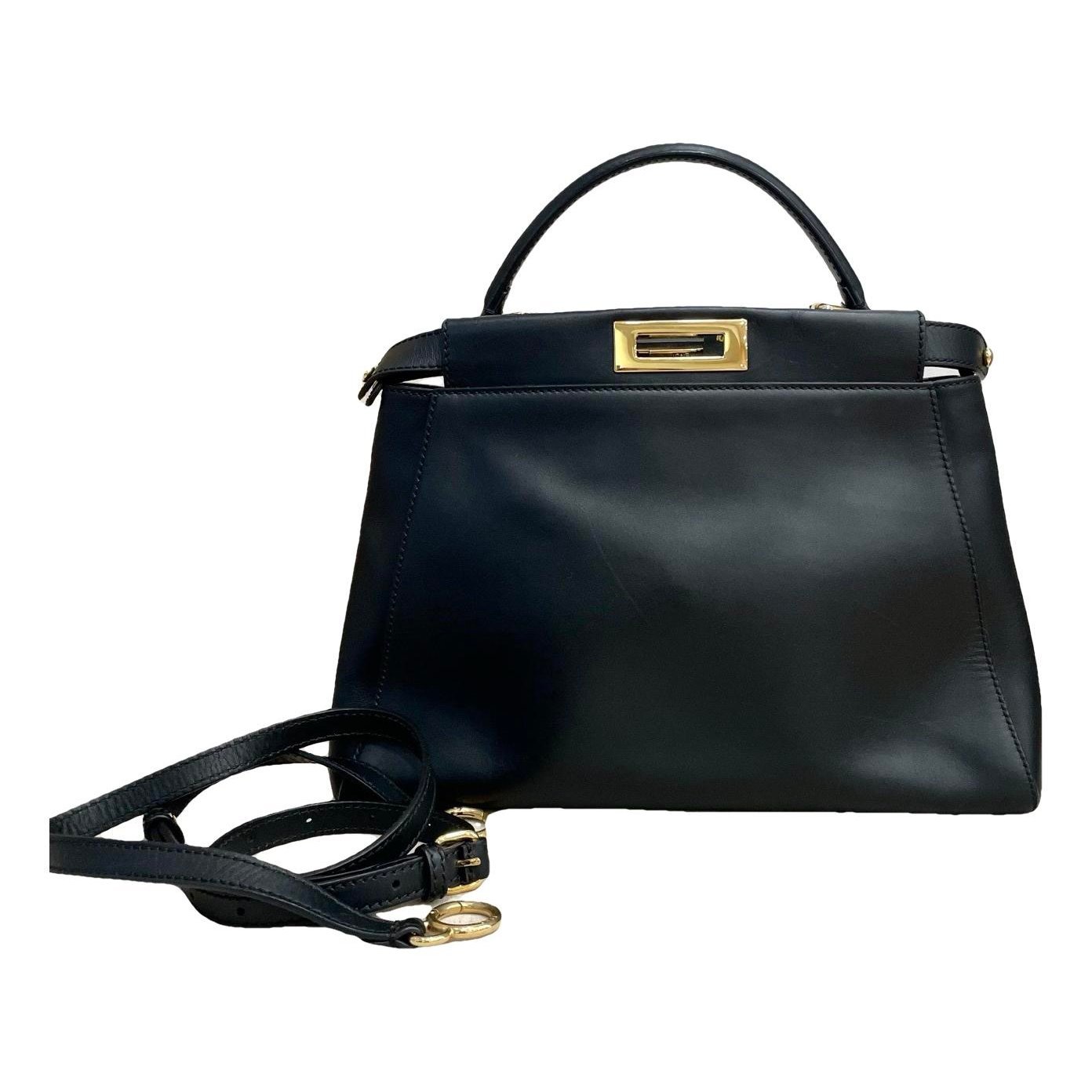 Peekaboo leather handbag