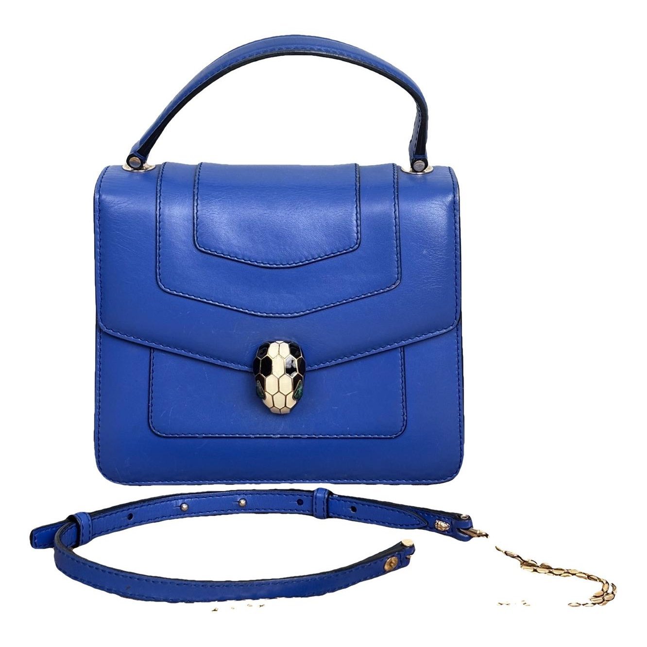 Serpenti leather handbag