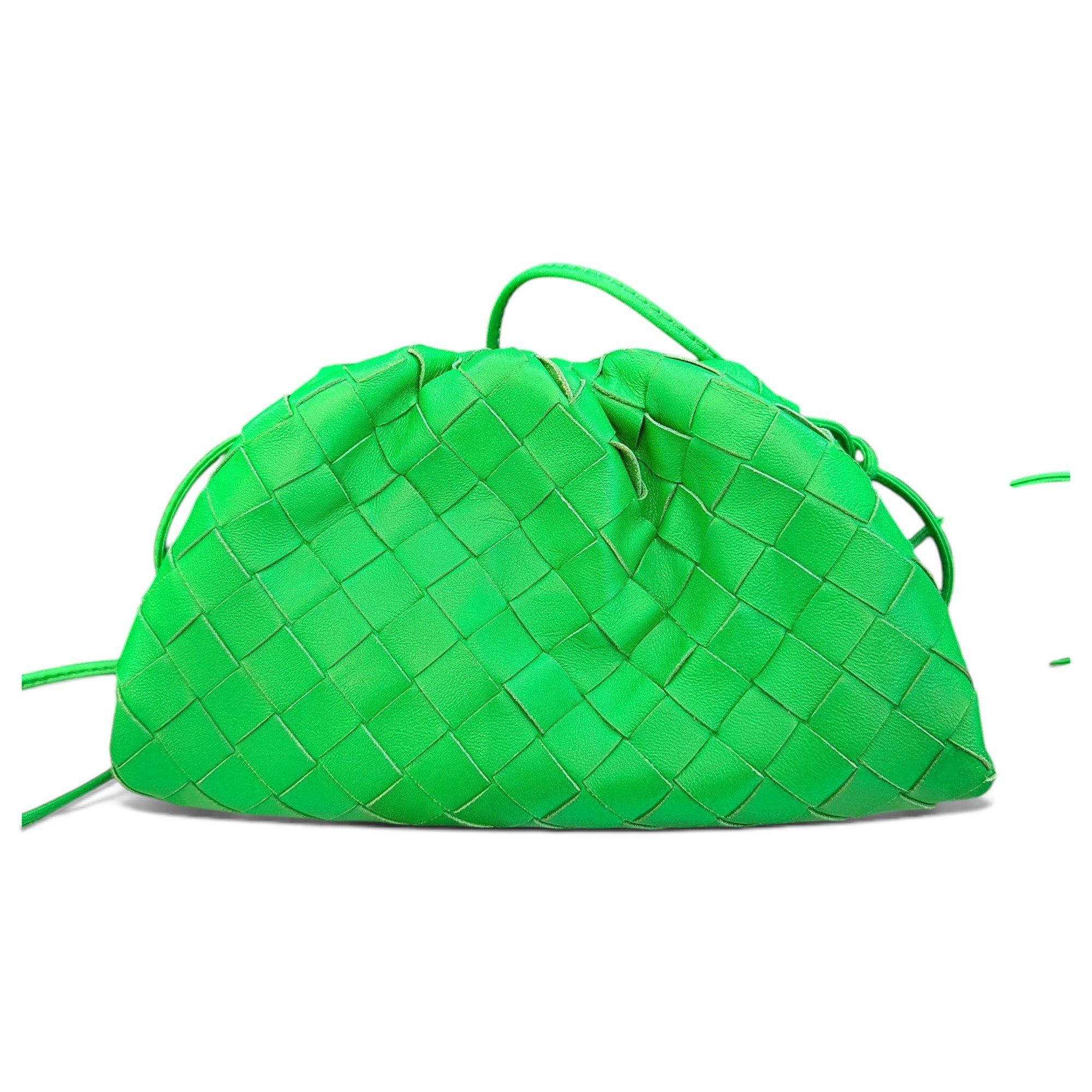 Pouch leather handbag