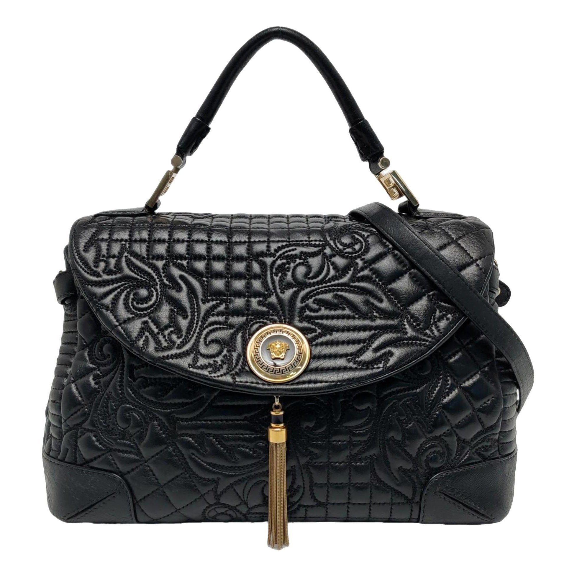 Versace DV ONE leather crossbody bag