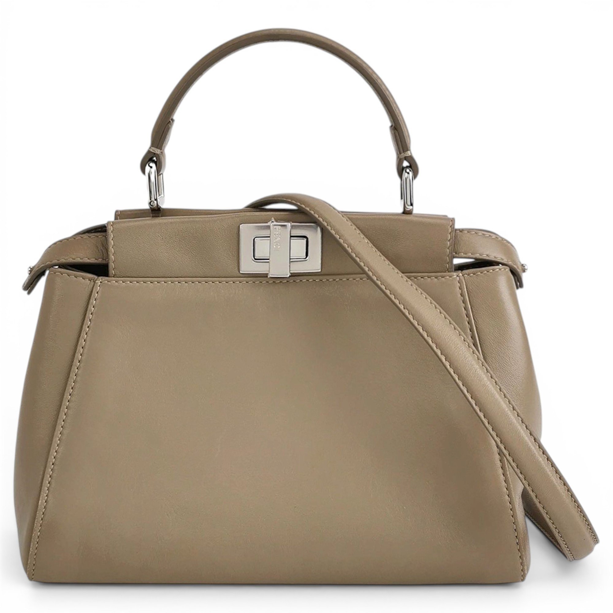 Peekaboo leather handbag