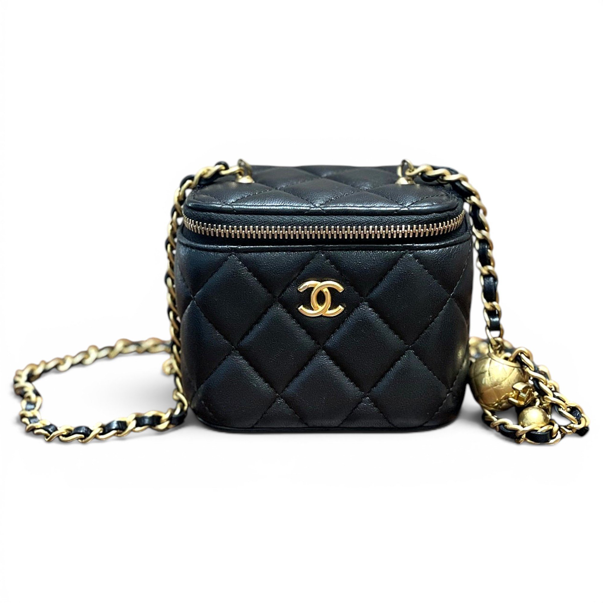 Trendy CC Vanity leather handbag