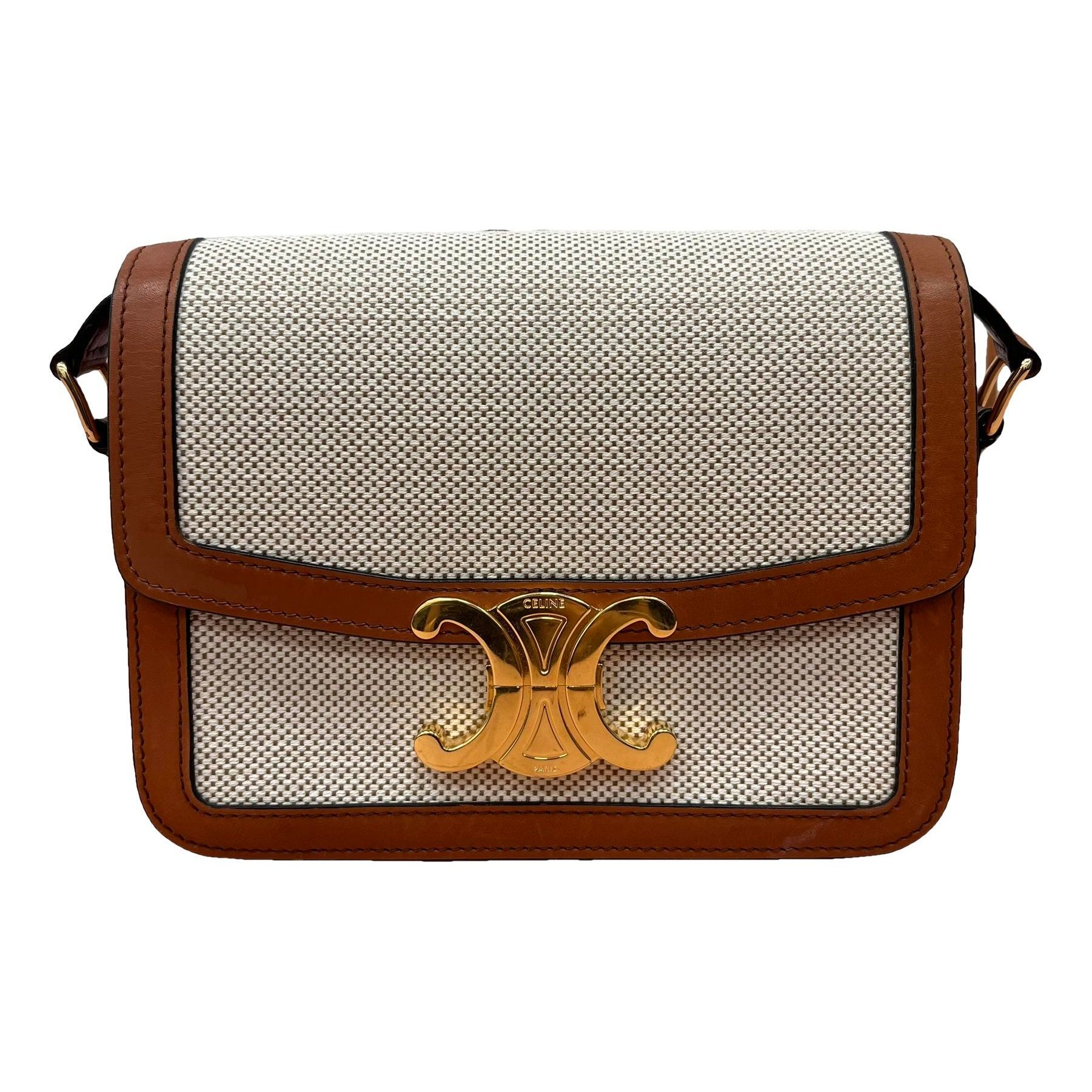 Triomphe cloth handbag