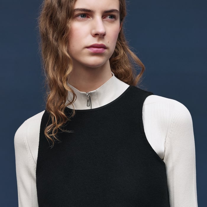 Noir Short Cashmere Dress