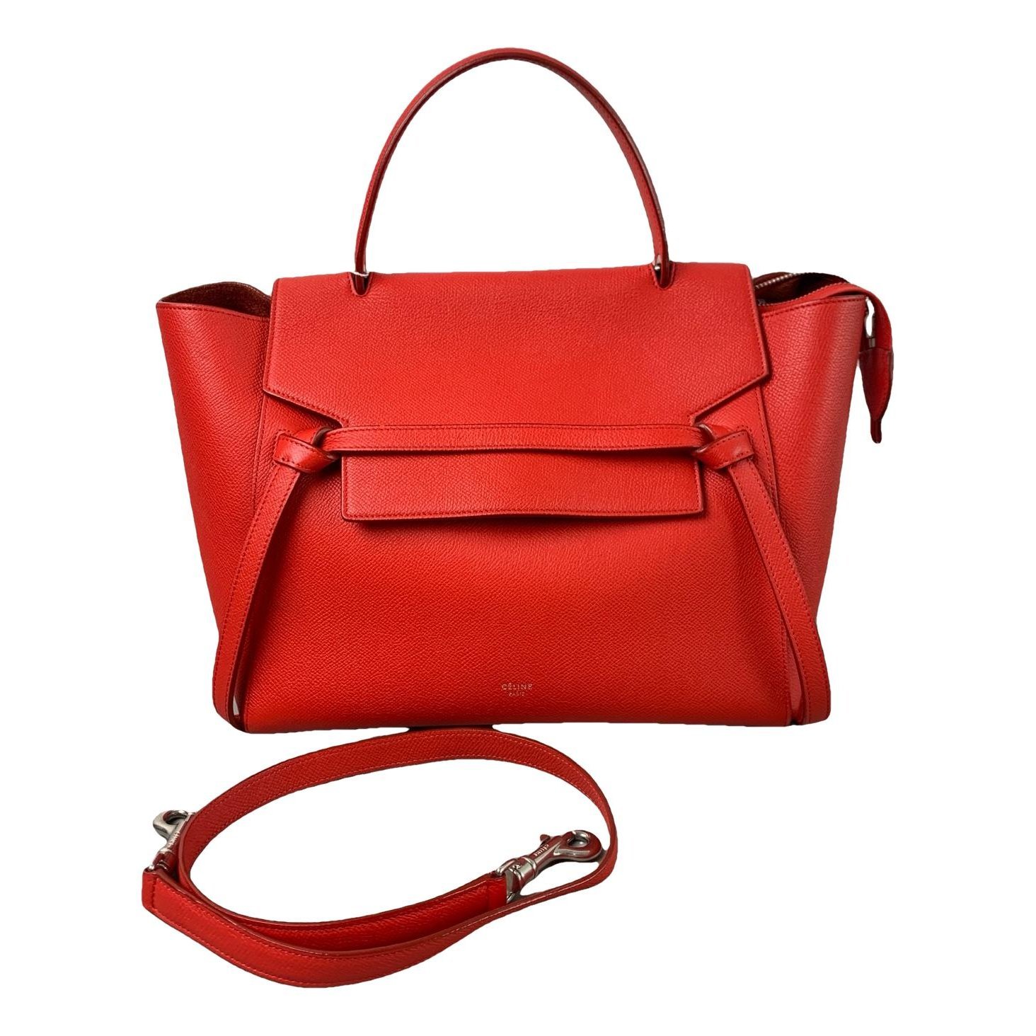 Belt leather handbag