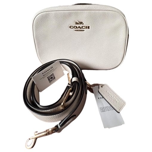Leather clutch bag