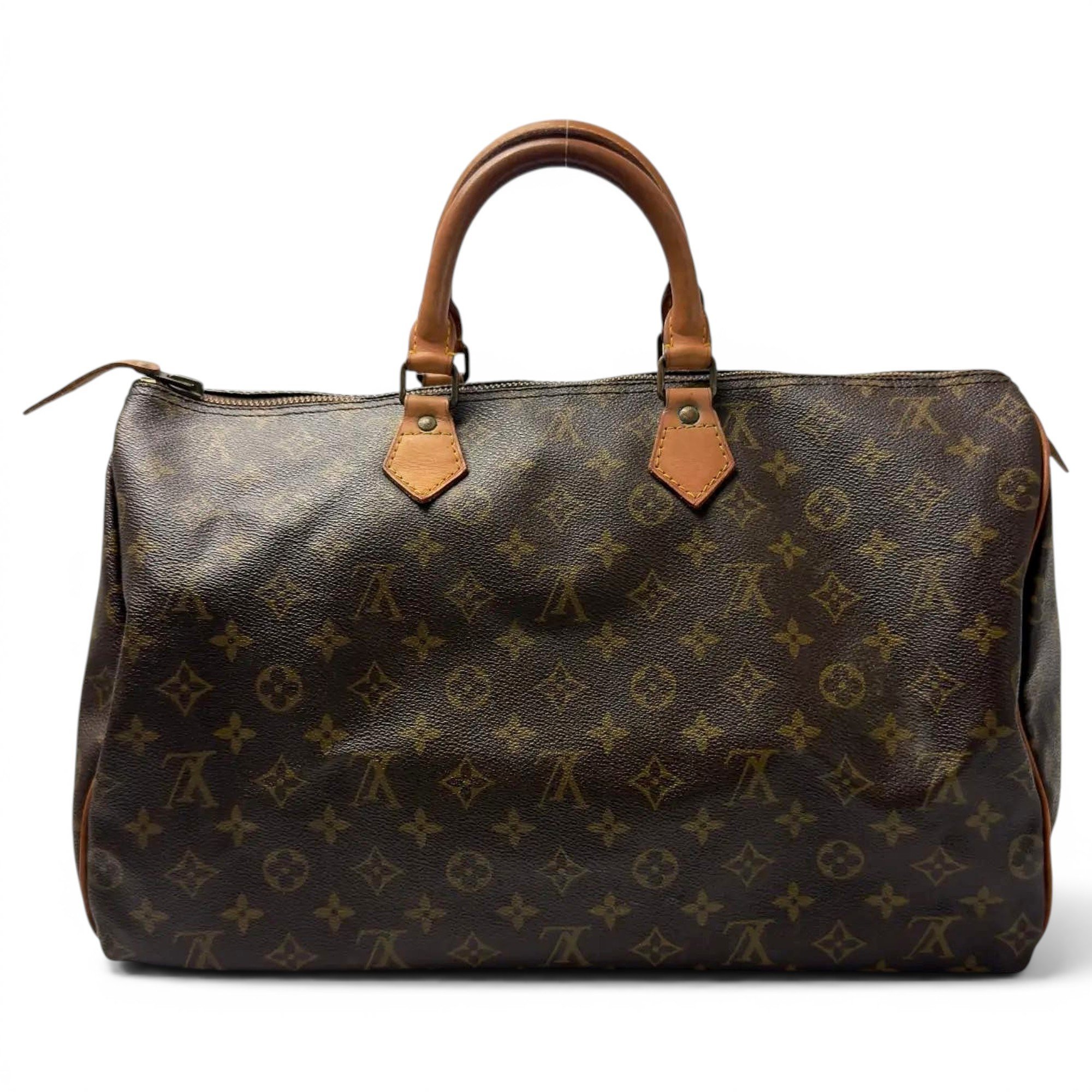 Keepall leather travel bag