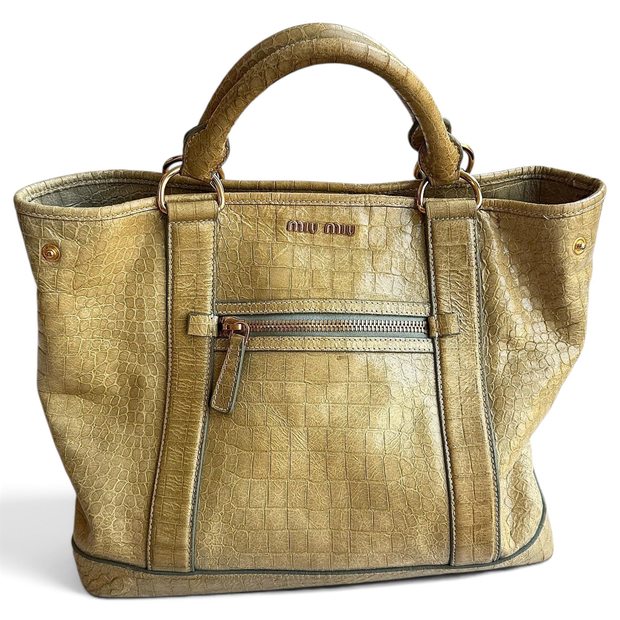 Leather tote