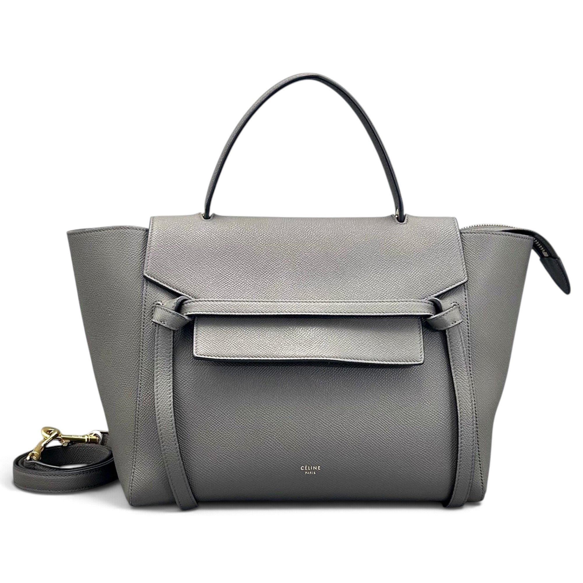 Belt leather handbag