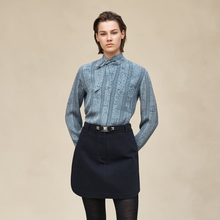 Bleu Adriatique "Cahier Du Colporteur" Shirt