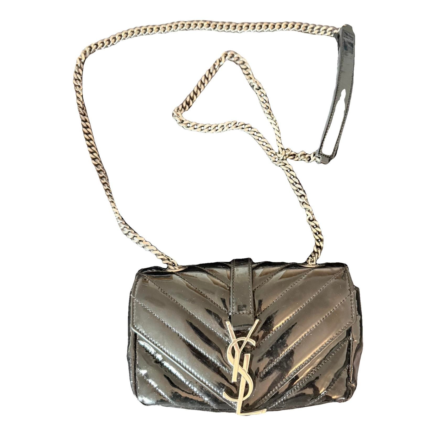 Patent leather crossbody bag