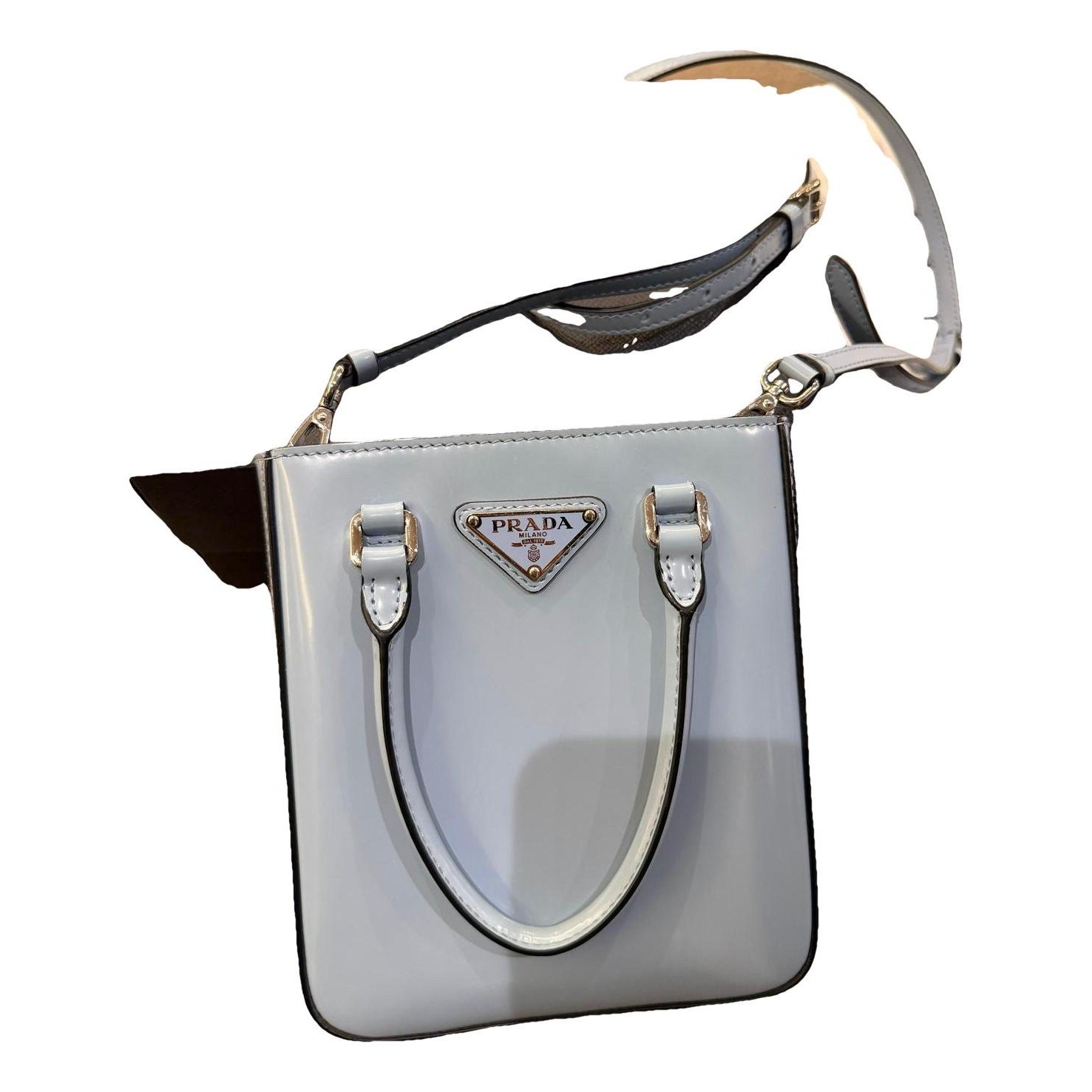 Patent leather handbag