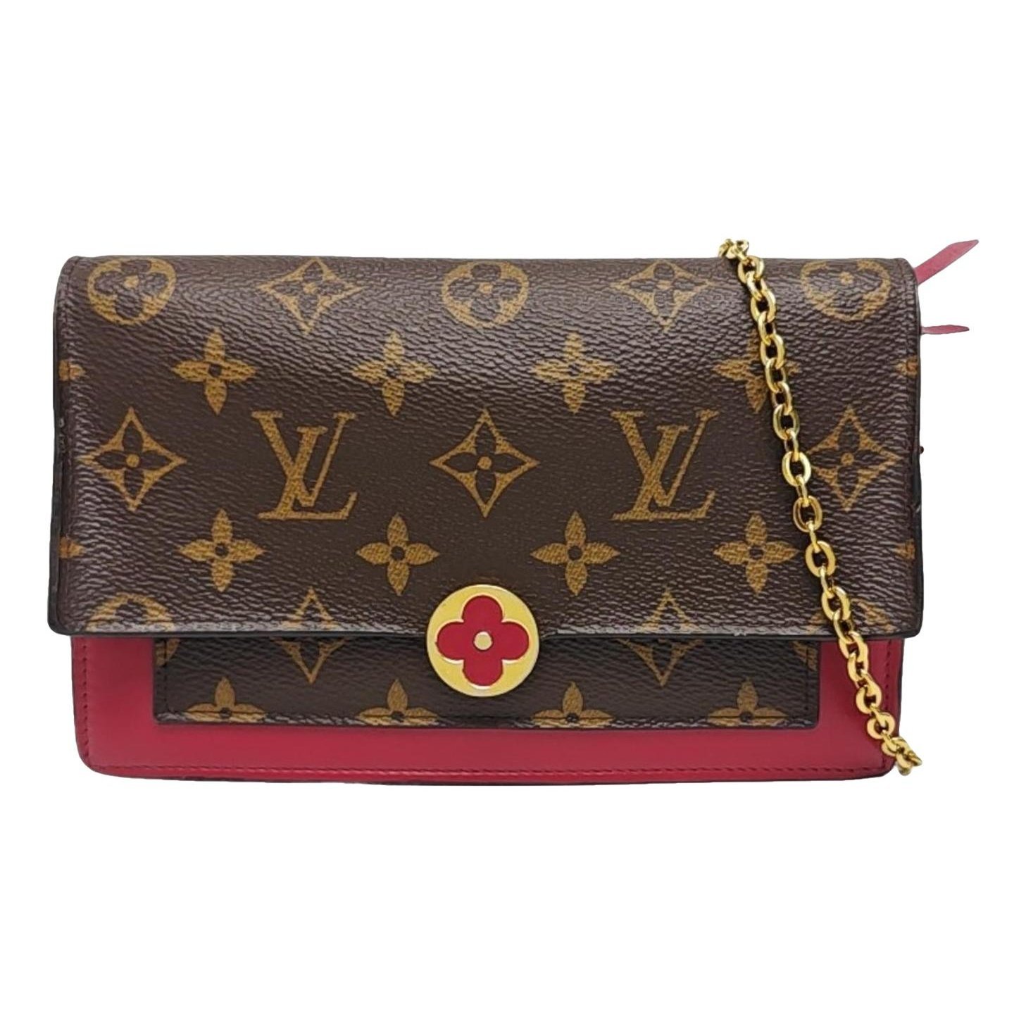 Chaîne Flore leather handbag