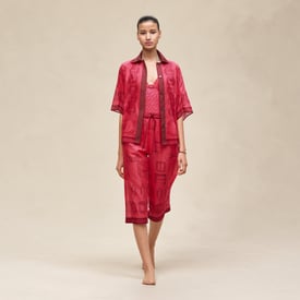 Chemise de plage imprimé « Cahier du Colporteur »