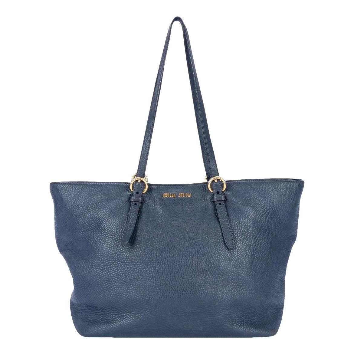 Miu Miu Vitello leather tote
