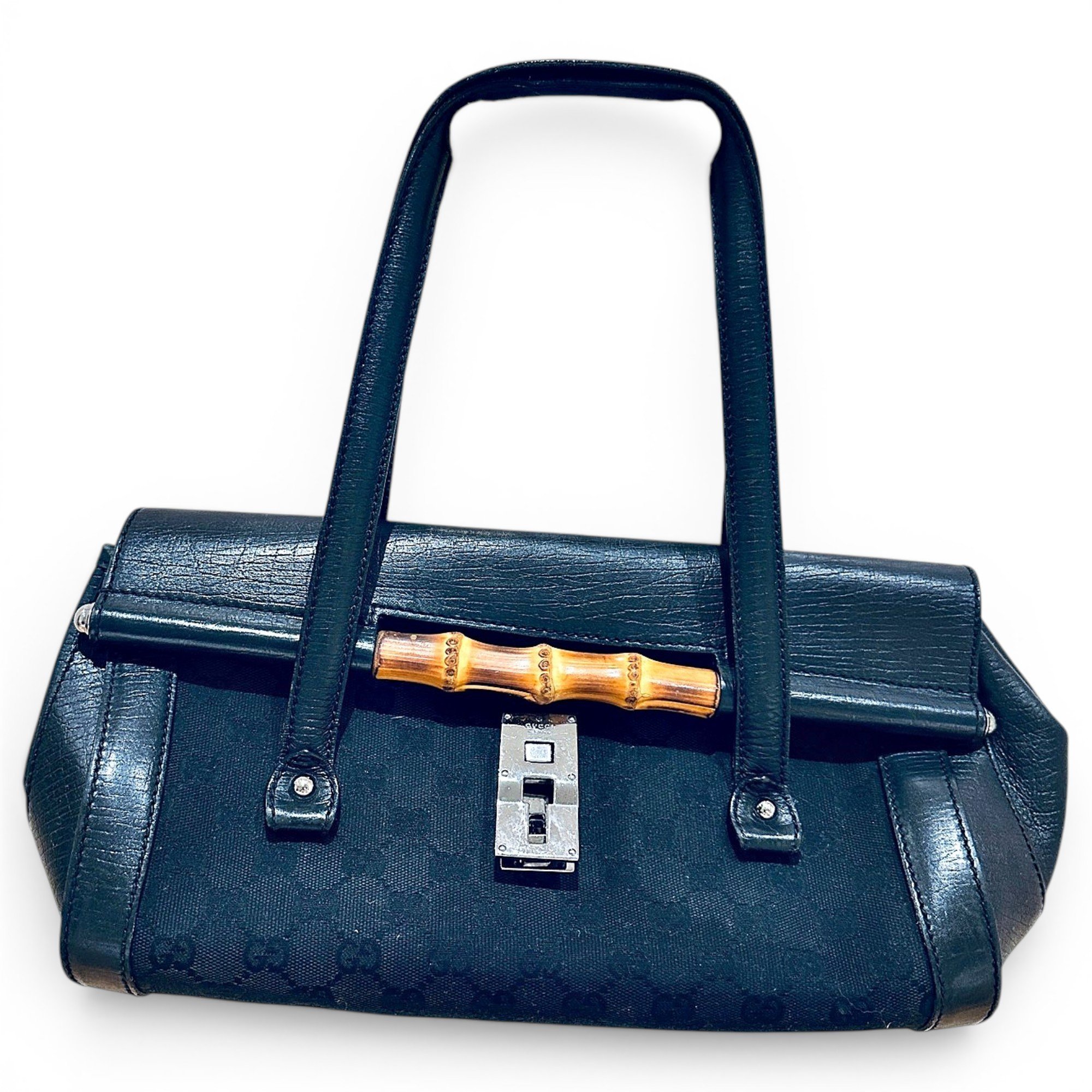 Bamboo Bullet leather handbag