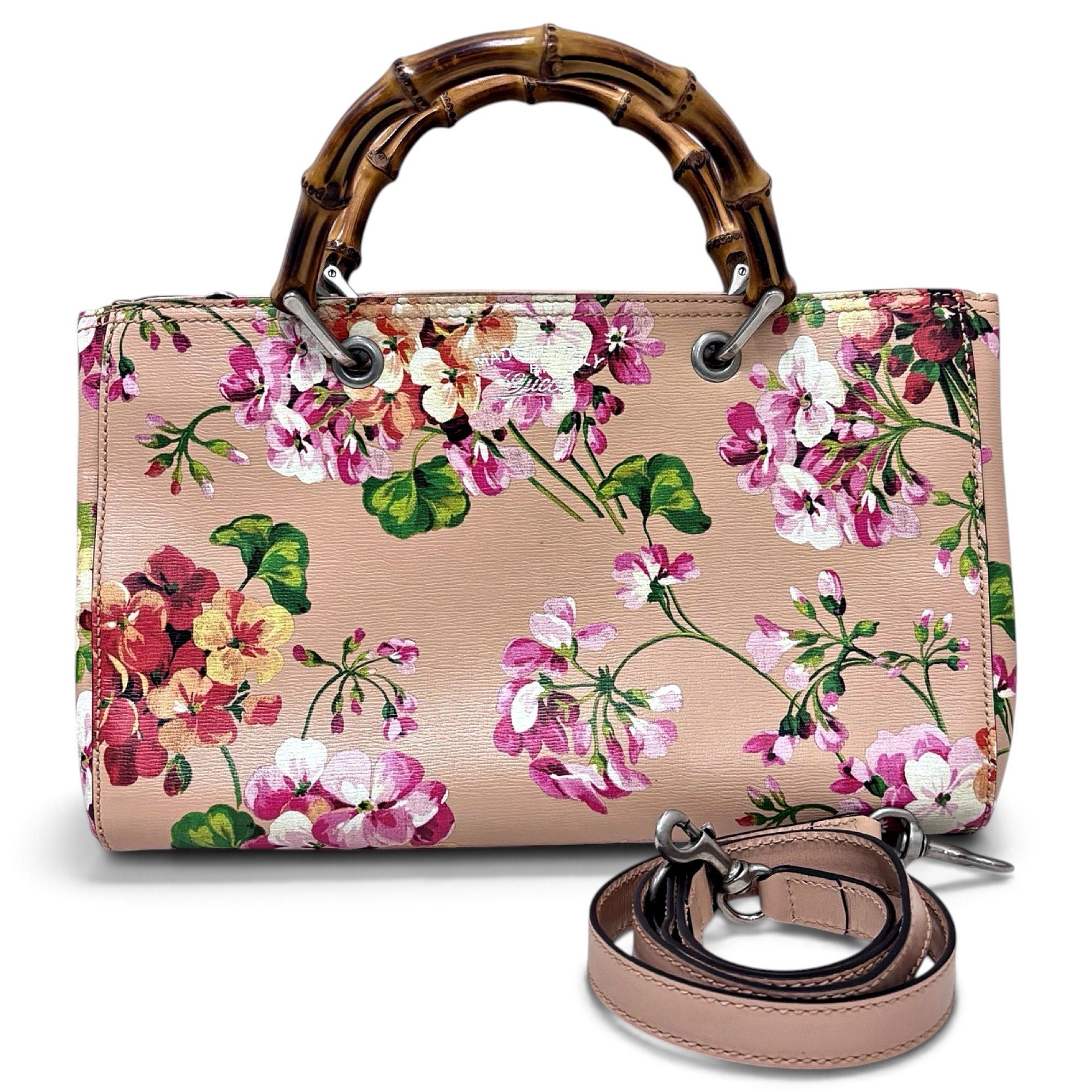 Bamboo leather handbag