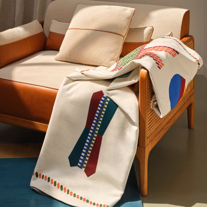 Écru Hermès Bricole Blanket
