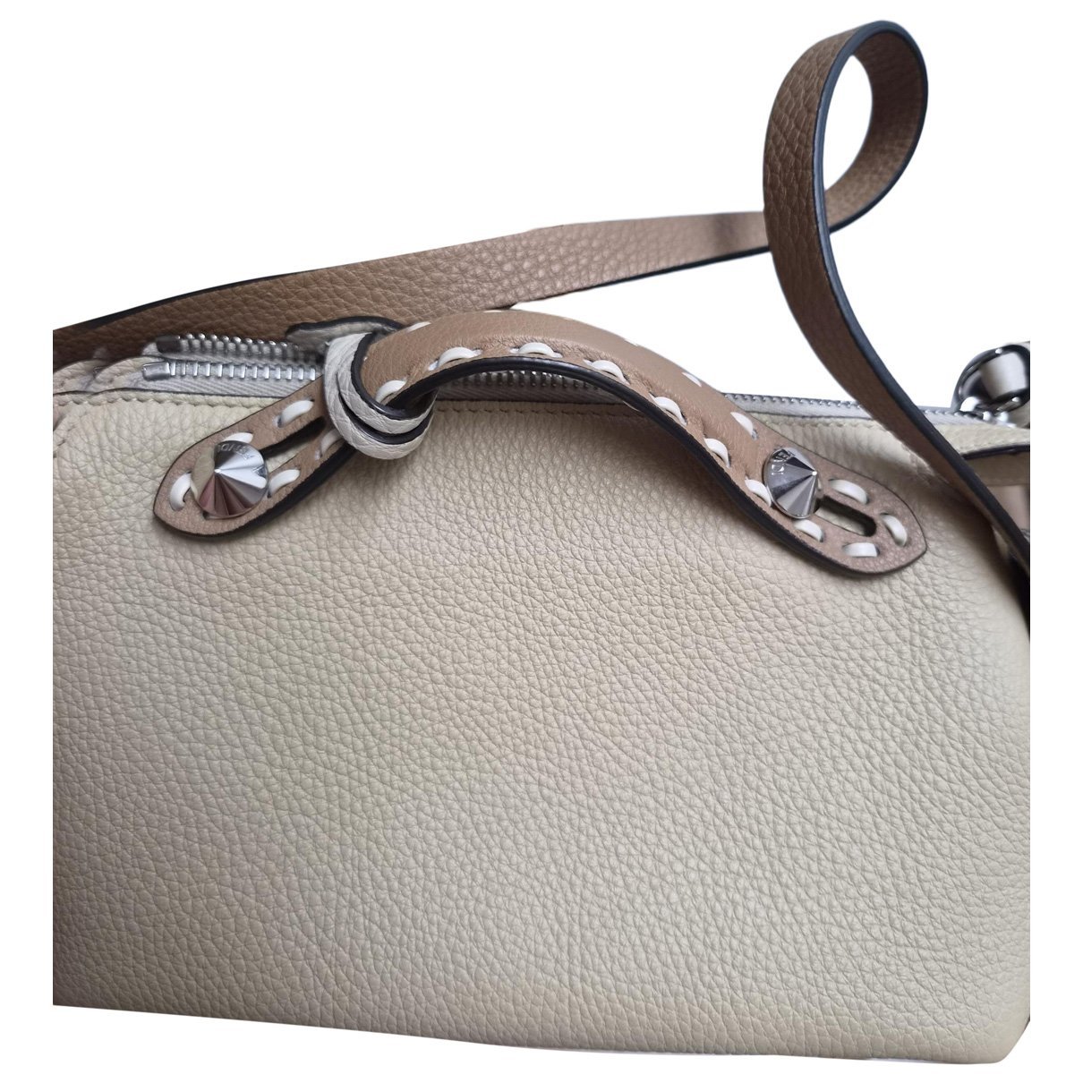 Leather clutch bag