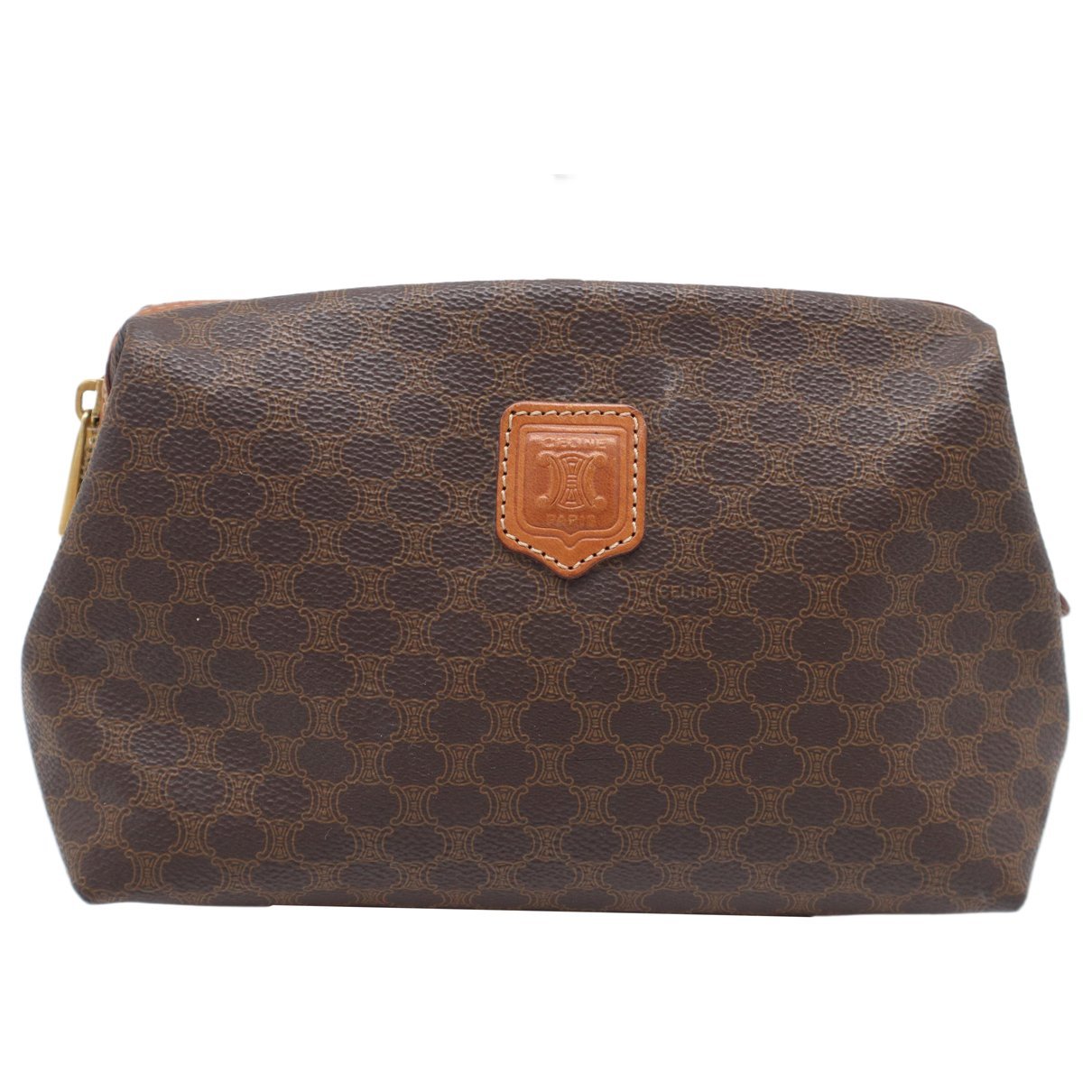 Leather clutch bag