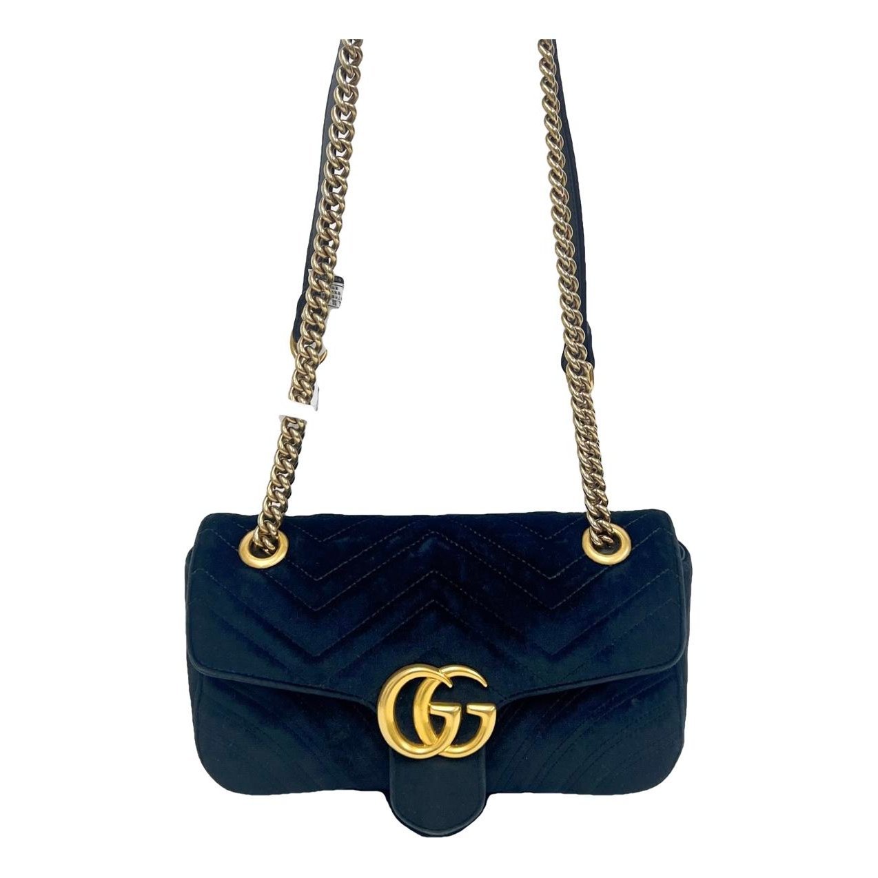 GG Marmont Flap velvet crossbody bag