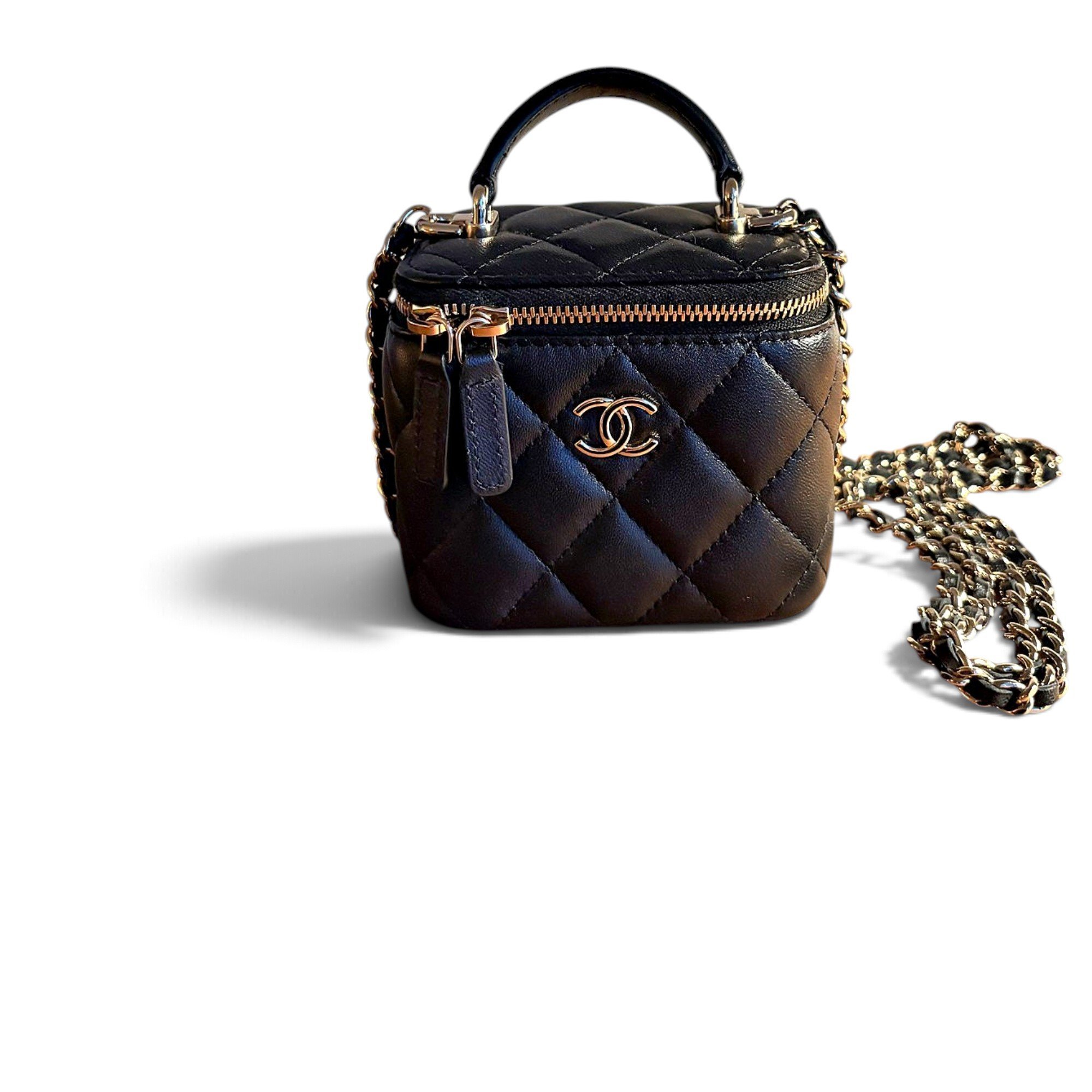 Trendy CC Vanity leather mini bag