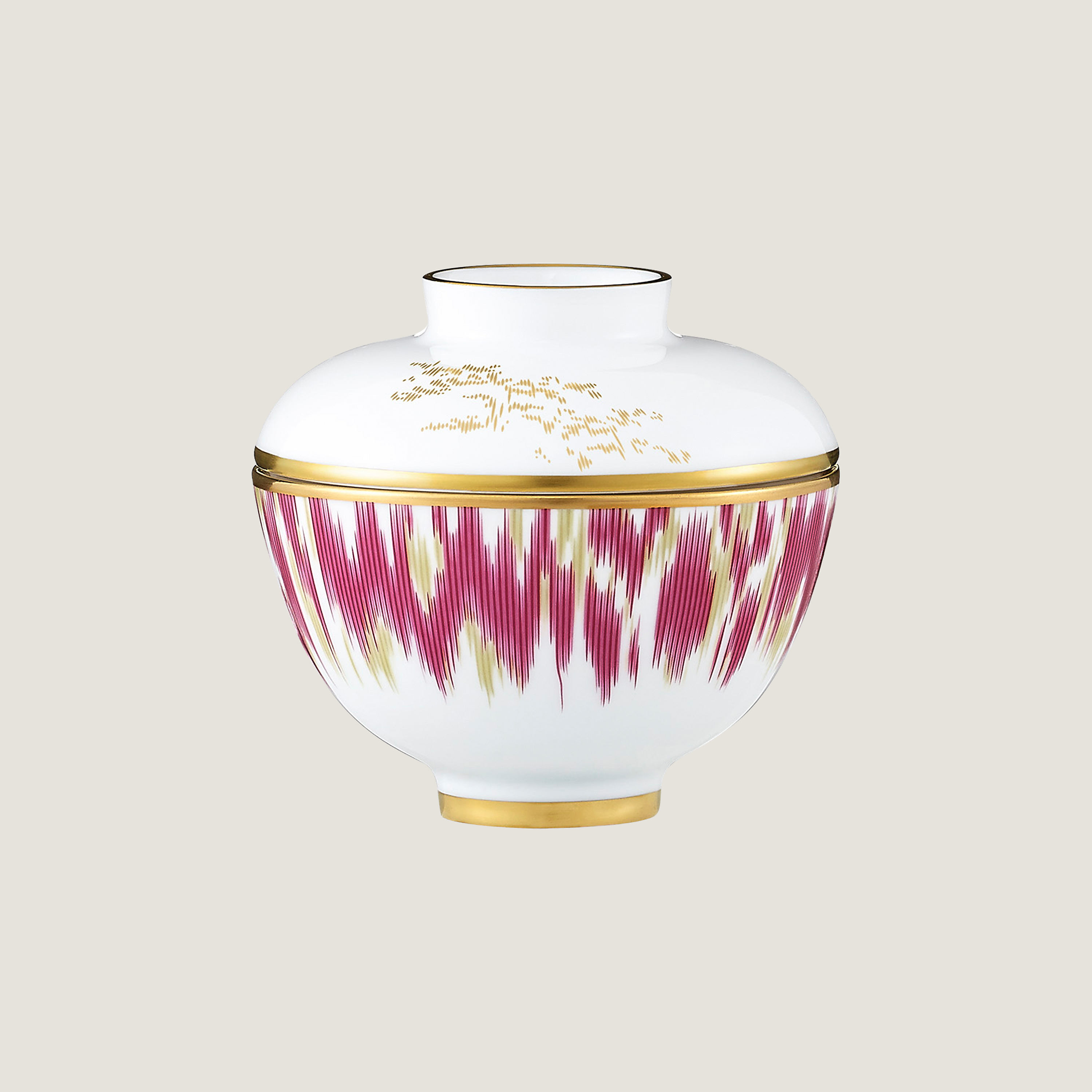 Voyage en Ikat bowl with lid, small model