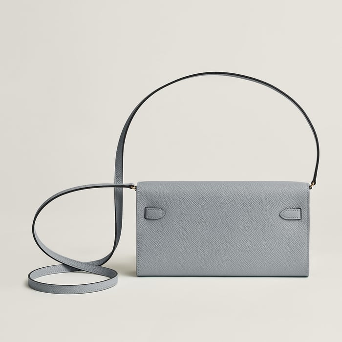 Gris Pantin Kelly Classique to Go Wallet