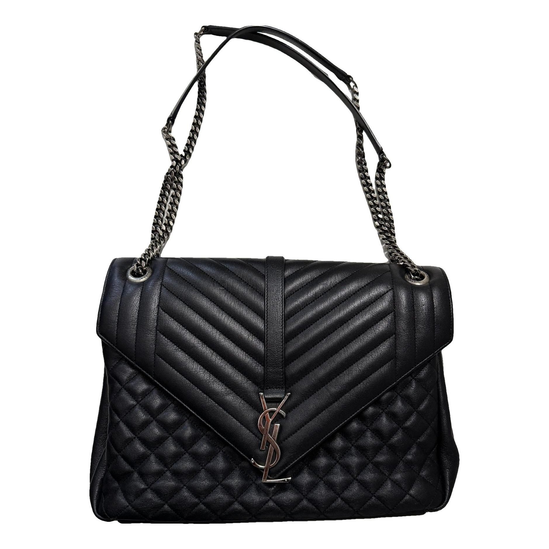 Leather clutch bag
