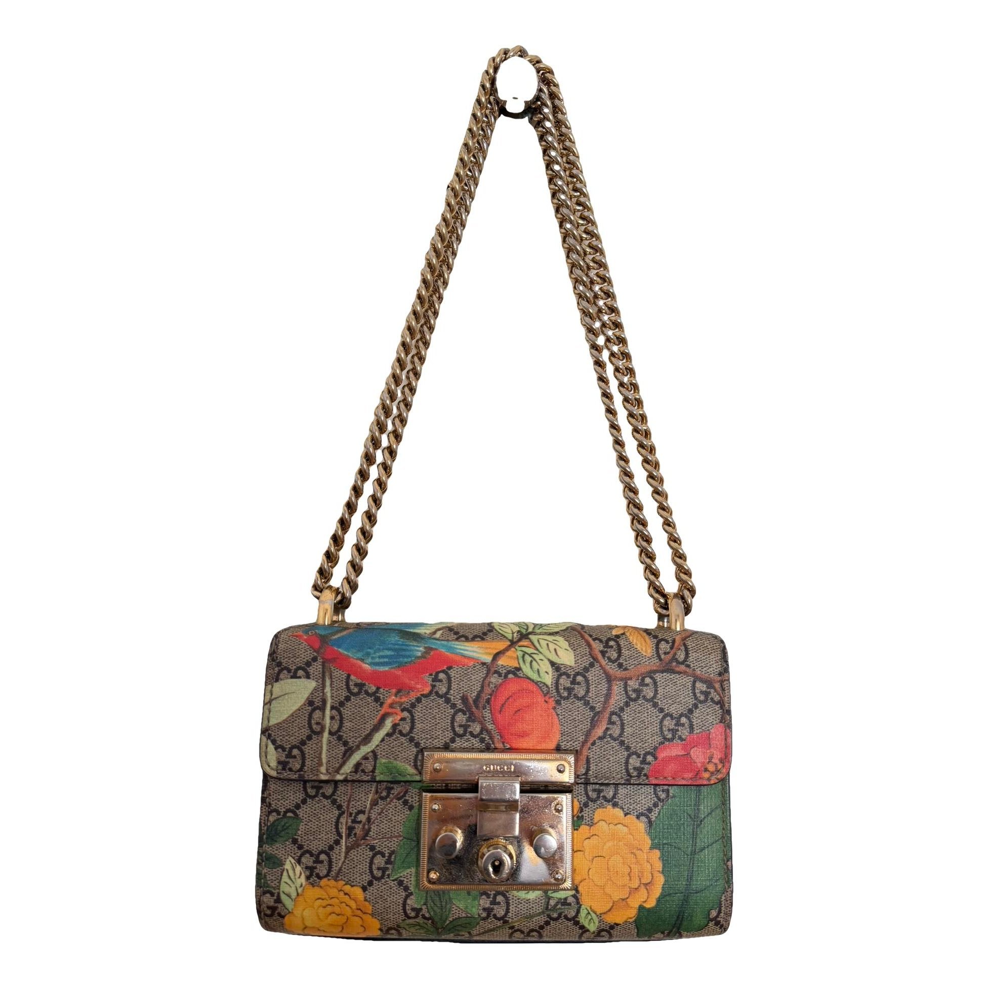 Padlock vegan leather handbag