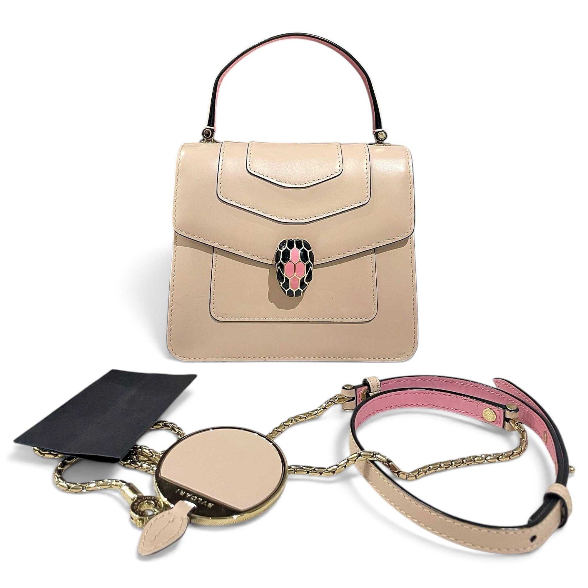 Serpenti leather handbag