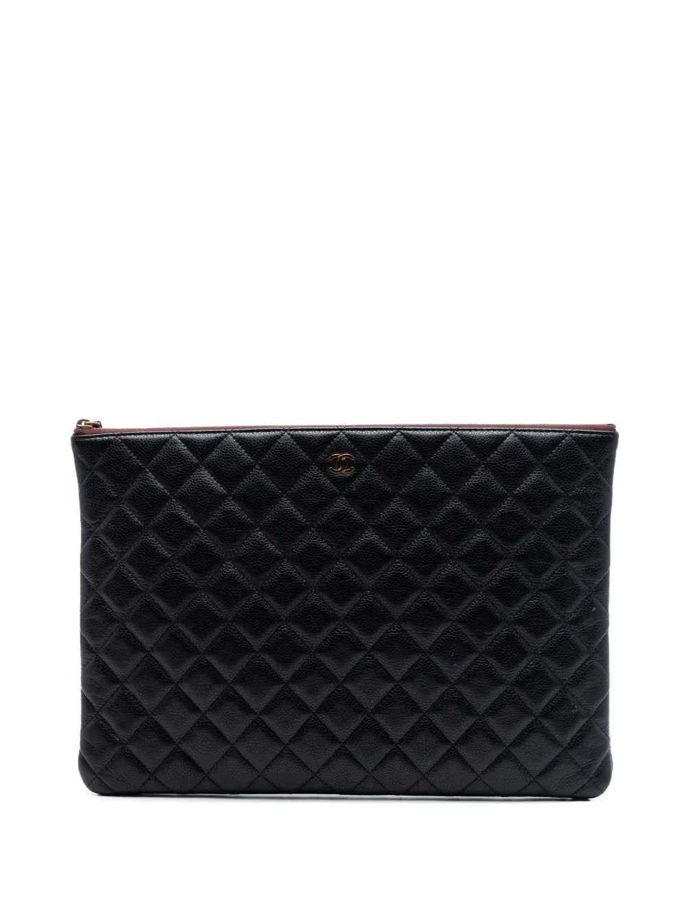 2013-2014 Large Quilted Caviar O Case clutch bag