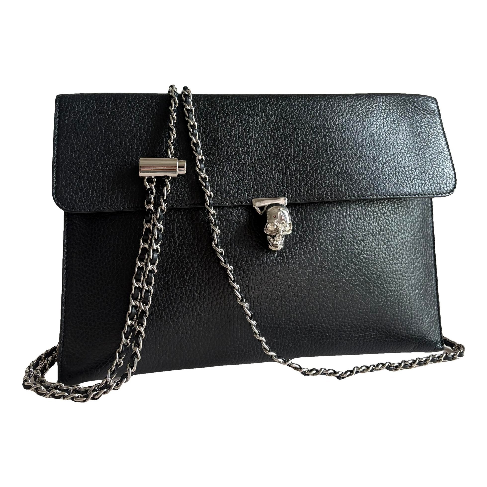 Skull leather bag